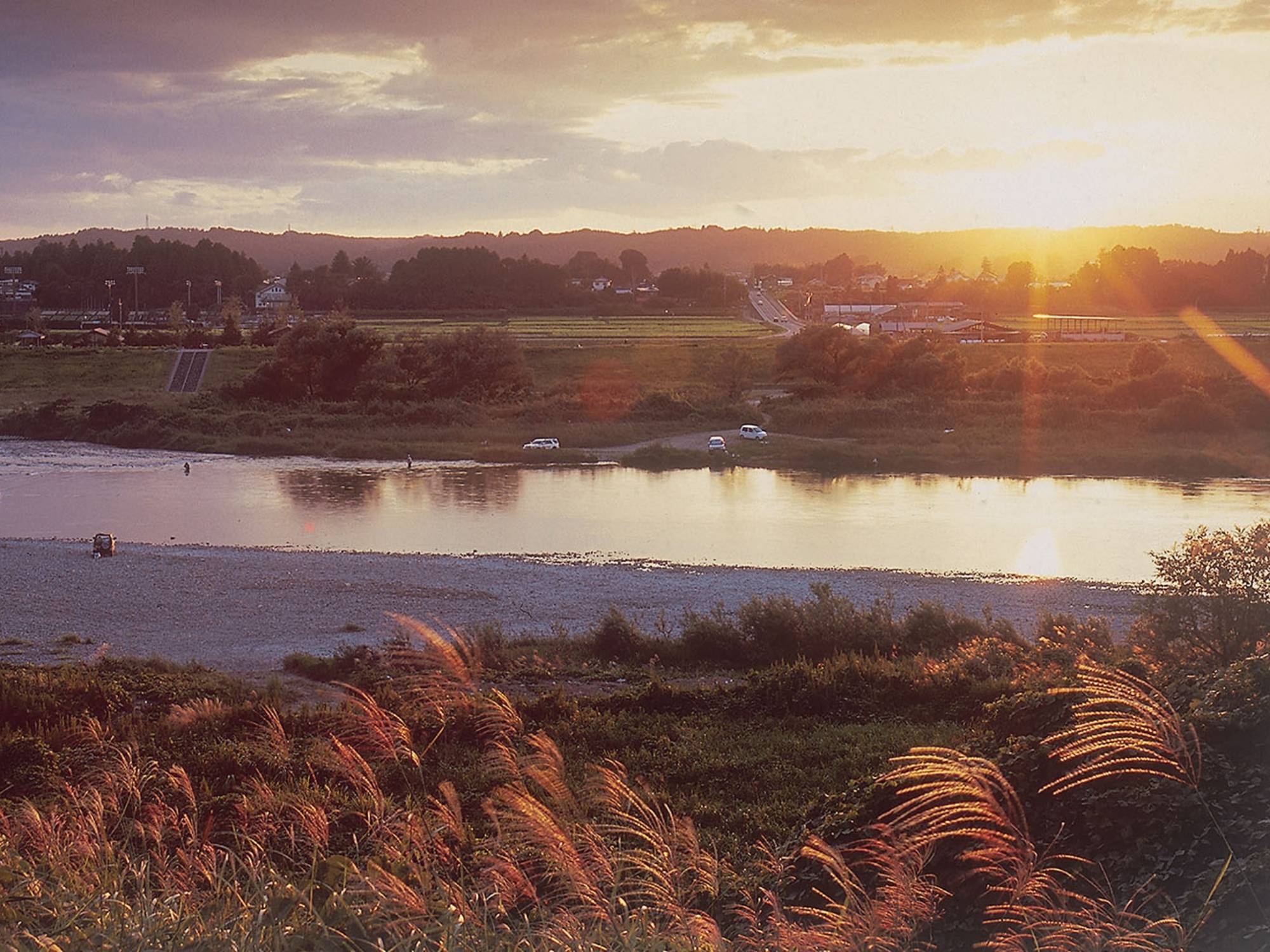 那珂川夕方の風景画像