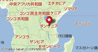 タンザニアの地図の画像