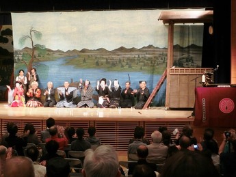 大鹿歌舞伎の公演中の写真