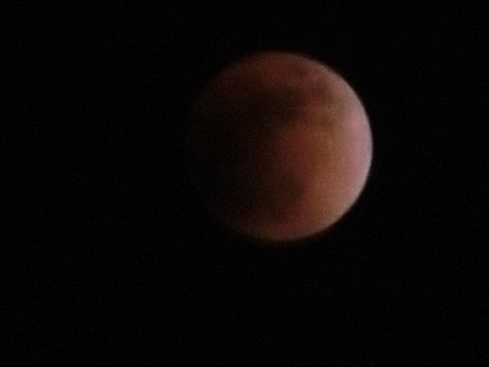 皆既月食の写真