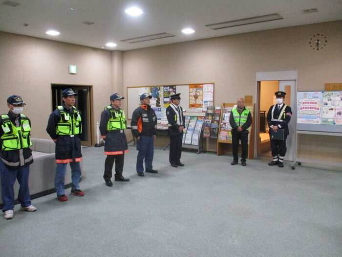 町・警察・消防署及び消防団の集合写真