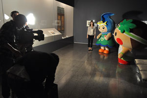 「栃木のきらめき」撮影中の写真