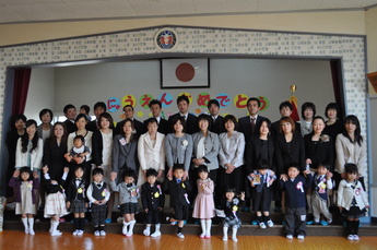 小川幼稚園の入園式写真