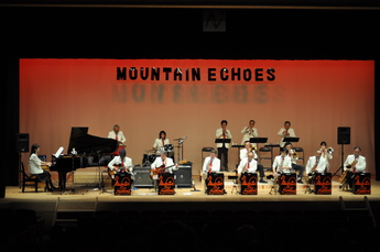 吹奏楽の演奏をしている写真