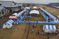 気球から見た会場の写真