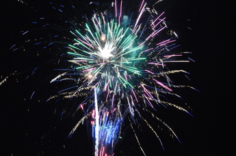 打ち上げ花火の写真