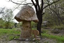 キノコのオブジェの写真