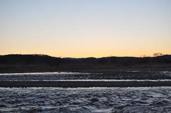 初日の出前の写真