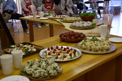 お母ちゃんカフェの軽食の写真