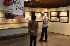 絵手紙展示の写真