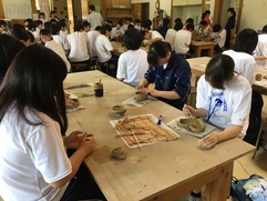 小砂焼手びねり体験の写真