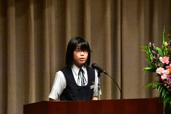 小川中学校の佐原さんの写真