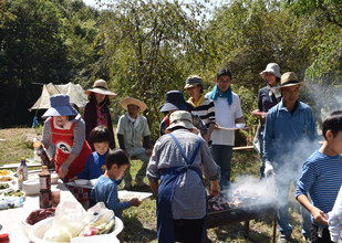 バーベキューの写真