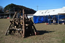 浄法寺地区のどんど焼きの写真