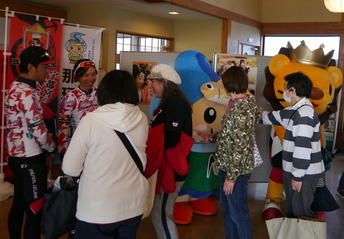 選手との交流会の写真