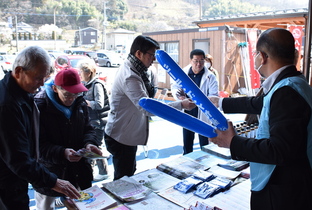 応援ブースの写真