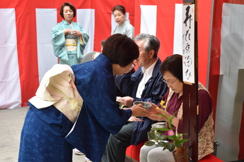 抹茶を提供している写真