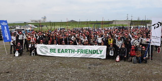 ダイワ鮎マスターズの集合写真