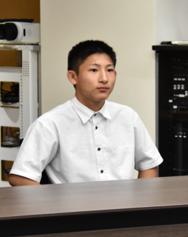 大会の感想を語る深澤選手の写真