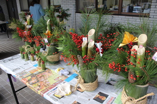 完成した門松の写真
